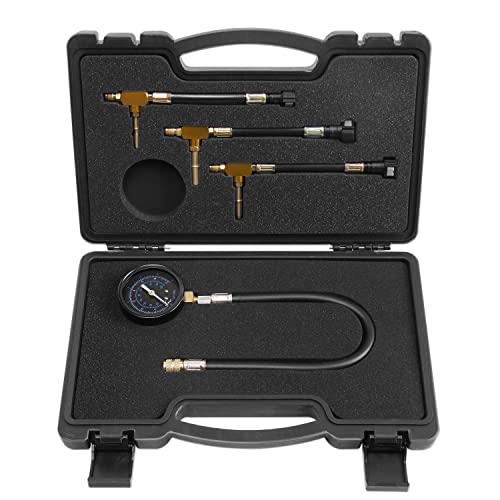 Lichamp مقياس ضغط الوقود ليشامب، مجموعة اختبار ضغط مضخة الوقود مع محول خرطوم، متوافق مع هوندا، فورد CFI EFI، GM MPI وكرايسلر MPFI - Image 1