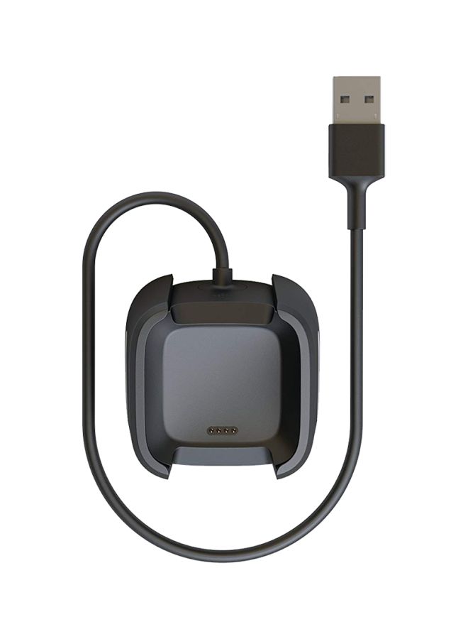 Fitbit USB Charging Cable For Fitbit Versa 1.3meter Black/Silver - Image 1