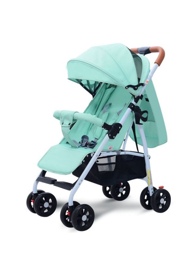 One-Click Baby Stroller - Green - A1