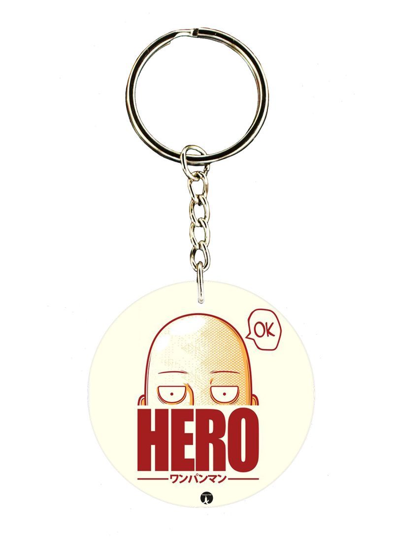 RKN Double Sided Anime One Punch Man Hero Printed Keychain