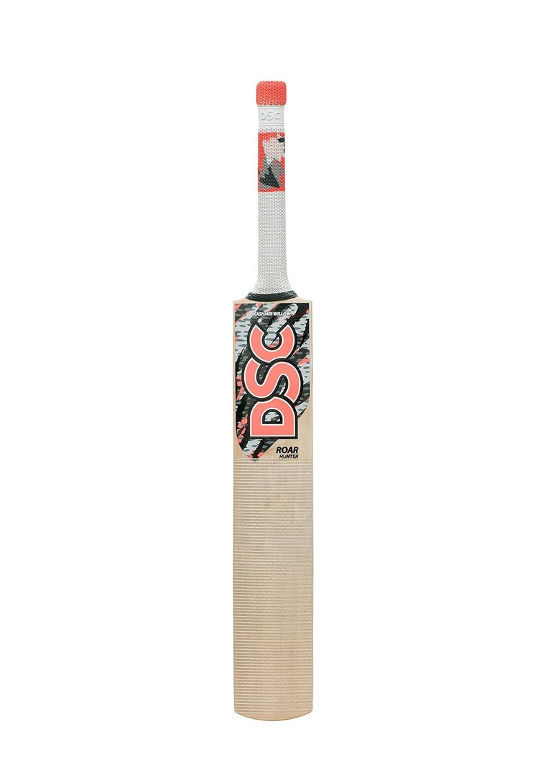 DSC Roar Hunter Kashmir Willow Cricket Bat | Color: Beige | Size: 2 | Ball Type : Leather Ball | Playing Style : All-Round  - Image 3