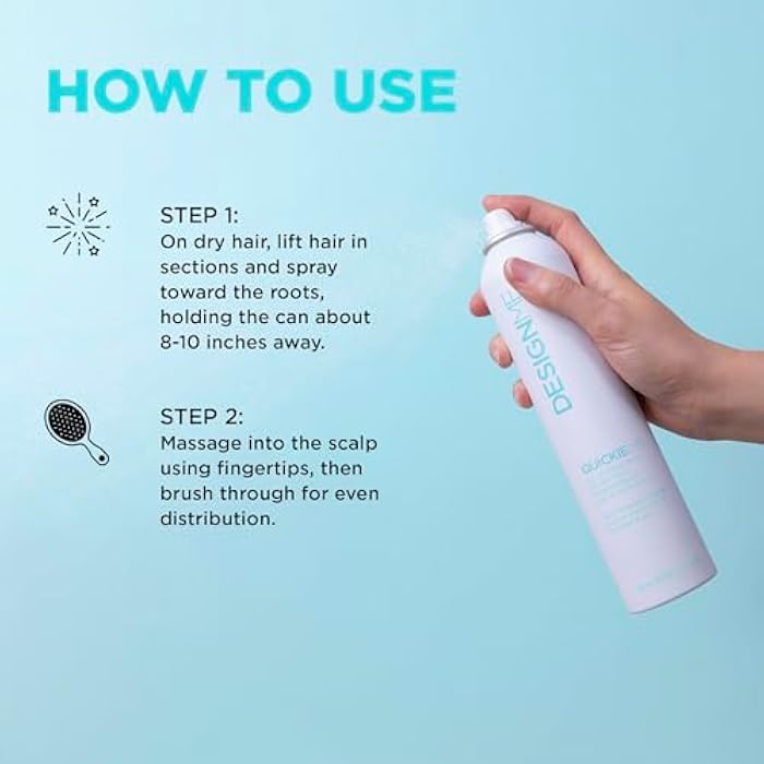 Design.ME QUICKIE.ME Dry Shampoo Hair Spray by DESIGNME | Oil-Absorbing, Residue-Free Dry Shampoo | Root-Lifting Dry Shampoo Spray | Waterless Dry Shampoo Spray with Rice Starch, 7 Oz - Image 4