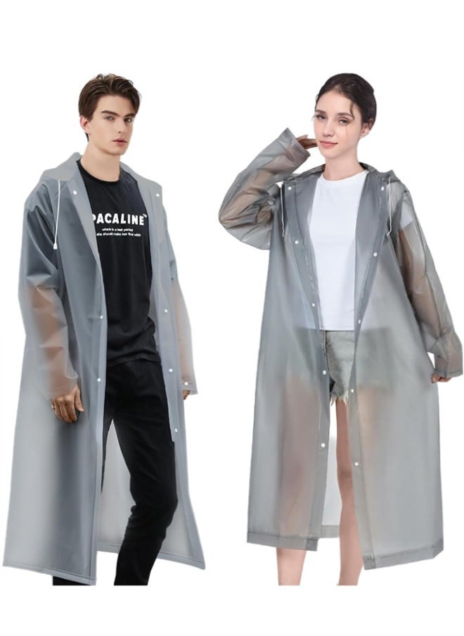 Generic Rain Poncho for Adults, 2 Pack Reusable Raincoat, Emergency Ponchos for Women or Men, Portable Waterproof Rain Cape Rain Jacket Raincoats for Outdoor Activities  - Image 1