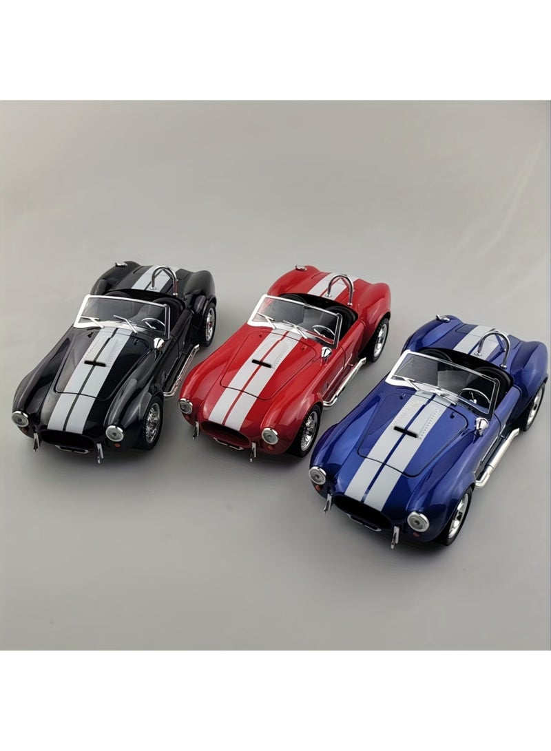 SHELBY سيارة نموذجية مقلدة شيلبي كوبرا 427 S/C 1:24 - متنوعة (CZ215A) – رودستر كلاسيكي فخم مع أضواء LED وأبواب قابلة للفتح – لعبة لجمعها - Image 2