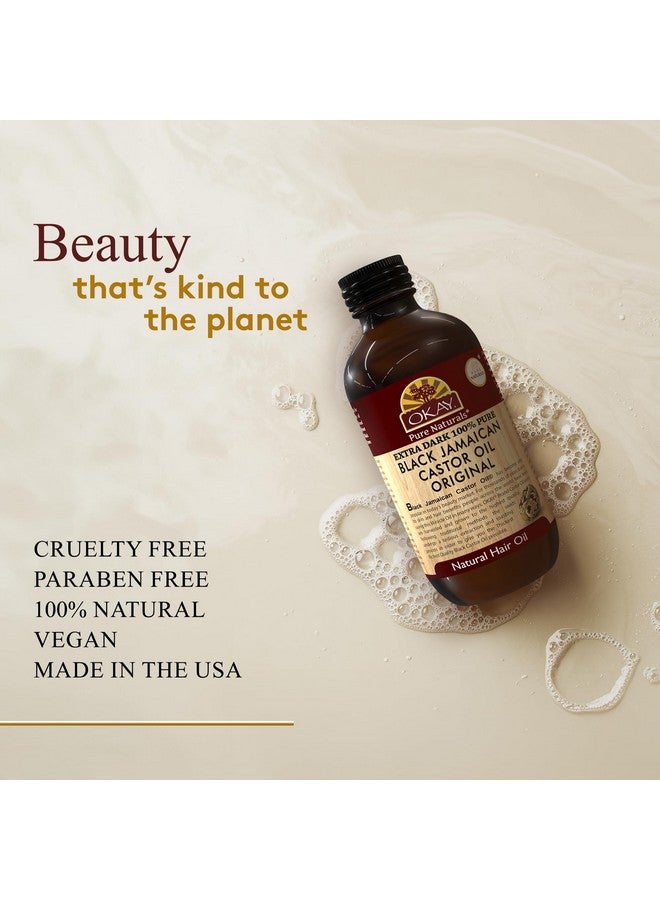 أوكي | زيت الخروع الجامايكي الأسود الطبيعي ١٠٠٪؜ داكن جدًا | لجميع أنواع الشعر والبشرة | لشعر قوي وصحي وناعم وكثيف | مع فيتامين هـ وأوميغا ٦ و٩ | ٤ أونصة - Image 3