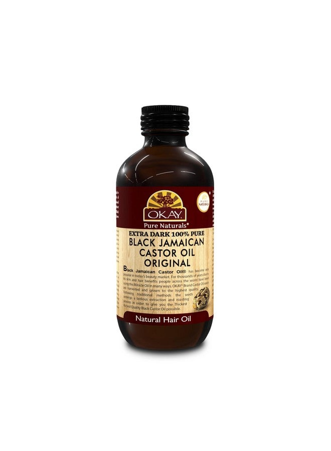 أوكي | زيت الخروع الجامايكي الأسود الطبيعي ١٠٠٪؜ داكن جدًا | لجميع أنواع الشعر والبشرة | لشعر قوي وصحي وناعم وكثيف | مع فيتامين هـ وأوميغا ٦ و٩ | ٤ أونصة - Image 1