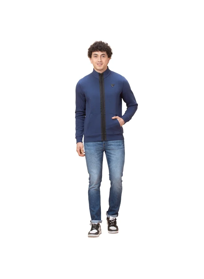 بيينغ هيومان Mens Navy High Neck Long Sleeve Sweatshirt
