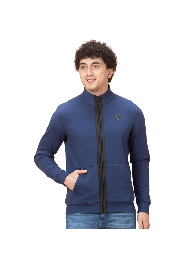 بيينغ هيومان Mens Navy High Neck Long Sleeve Sweatshirt