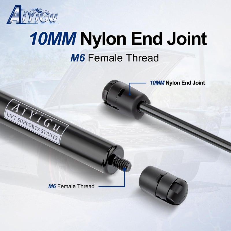 AiYiGu Front Hood Struts Shocks Lift Supports Gas Spring Compatible with 2002 2003 2004 2005 2006 2007 2008 2009 2010 Dodge Ram 1500/2500/3500/4500/5500 Pack of 2 PCS Replaces 55276321AA SG314036 4364 - Image 5