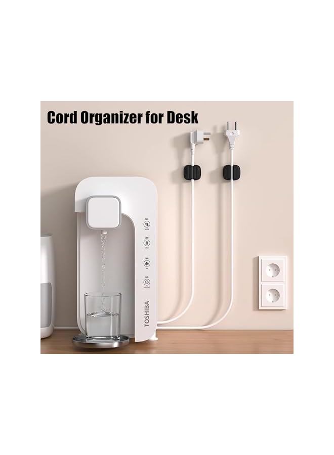 Green Tiger 3 Pack Cable Organizer Cable Holder Clips Adhesive Charger Cable Management Clips Under Desk Cable Management for Home Office Desk Phone Car Wall Desktop Nightstand - Image 4
