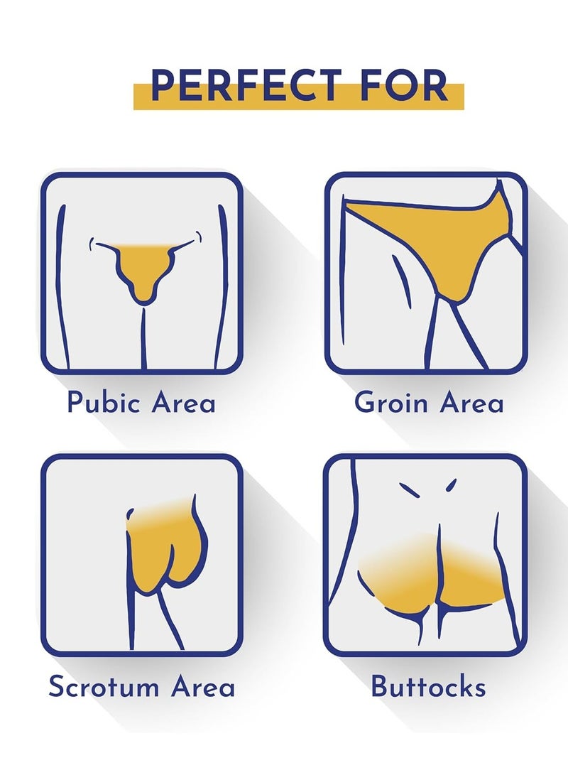 Mannlich Intimate/Private Hair Removal Cream for Men (100 ml) | Painless, Faster, Soothing for Unwanted Coarse Pubic Hair, Suitable For All Skin Types (Pack of 1) - Image 2