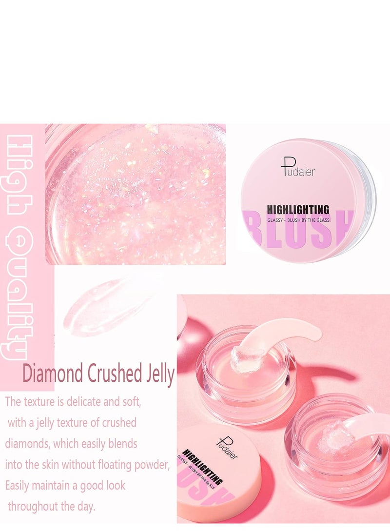 بوداير أحمر الخدود السائل المرطب ، أحمر الخدود الكريمي خفيف الوزن الطبيعي لتغيير لون الخدين للشفاه ، مرطب طويل الأمد ناعم كالحرير ومسامي ملمس مقاوم للتلطخ لجميع ألوان البشرة 10 غرام - Image 3