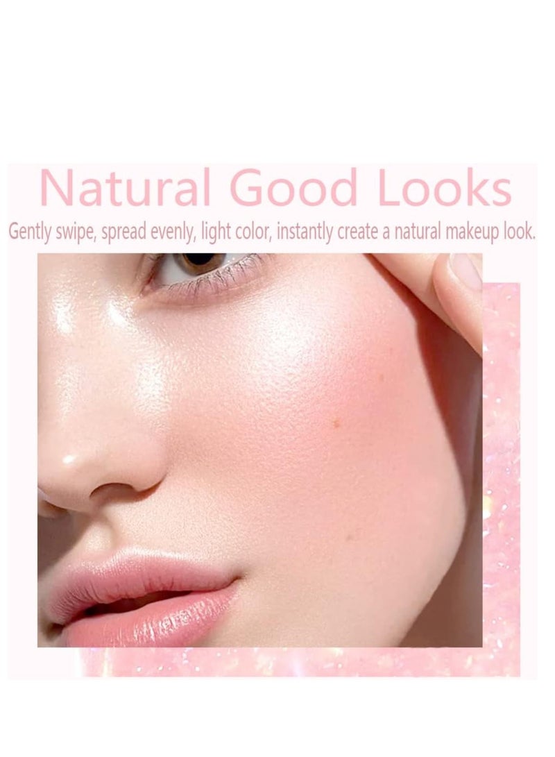 بوداير أحمر الخدود السائل المرطب ، أحمر الخدود الكريمي خفيف الوزن الطبيعي لتغيير لون الخدين للشفاه ، مرطب طويل الأمد ناعم كالحرير ومسامي ملمس مقاوم للتلطخ لجميع ألوان البشرة 10 غرام - Image 4