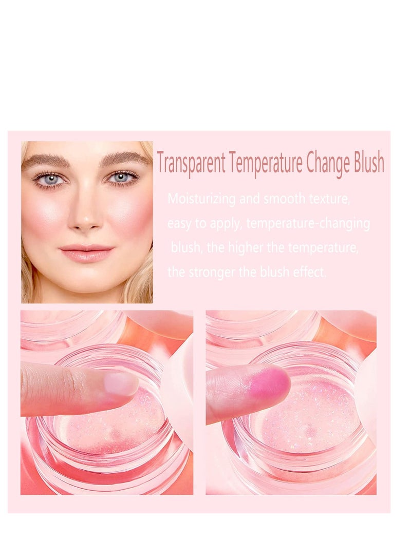 بوداير أحمر الخدود السائل المرطب ، أحمر الخدود الكريمي خفيف الوزن الطبيعي لتغيير لون الخدين للشفاه ، مرطب طويل الأمد ناعم كالحرير ومسامي ملمس مقاوم للتلطخ لجميع ألوان البشرة 10 غرام - Image 5