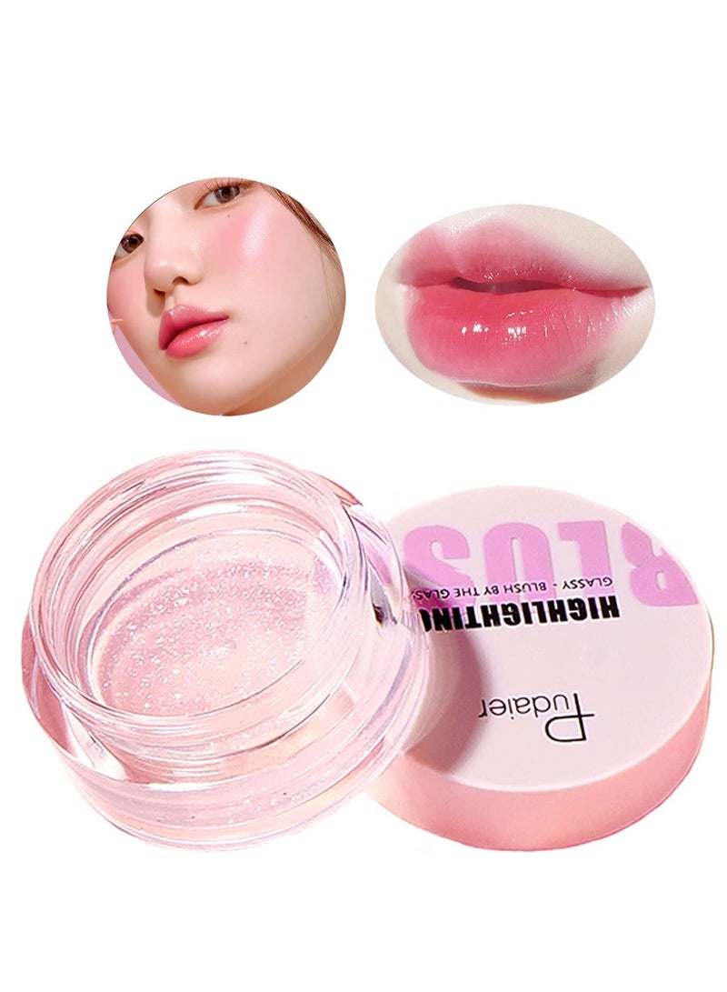 بوداير أحمر الخدود السائل المرطب ، أحمر الخدود الكريمي خفيف الوزن الطبيعي لتغيير لون الخدين للشفاه ، مرطب طويل الأمد ناعم كالحرير ومسامي ملمس مقاوم للتلطخ لجميع ألوان البشرة 10 غرام - Image 1