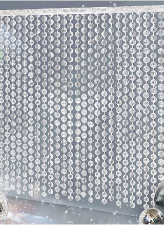 Disco Ball Foil Curtain Set for Disco Bachelorette Party Decorations, Disco Ball Backdrop Curtain with Photography Backdrop Curtains, Set of 2 - pzsku/Z9760FC62CD11CF6886CEZ/45/_/1727079912/9e32d80f-efc4-4af4-b8bd-d94270a0ed8b