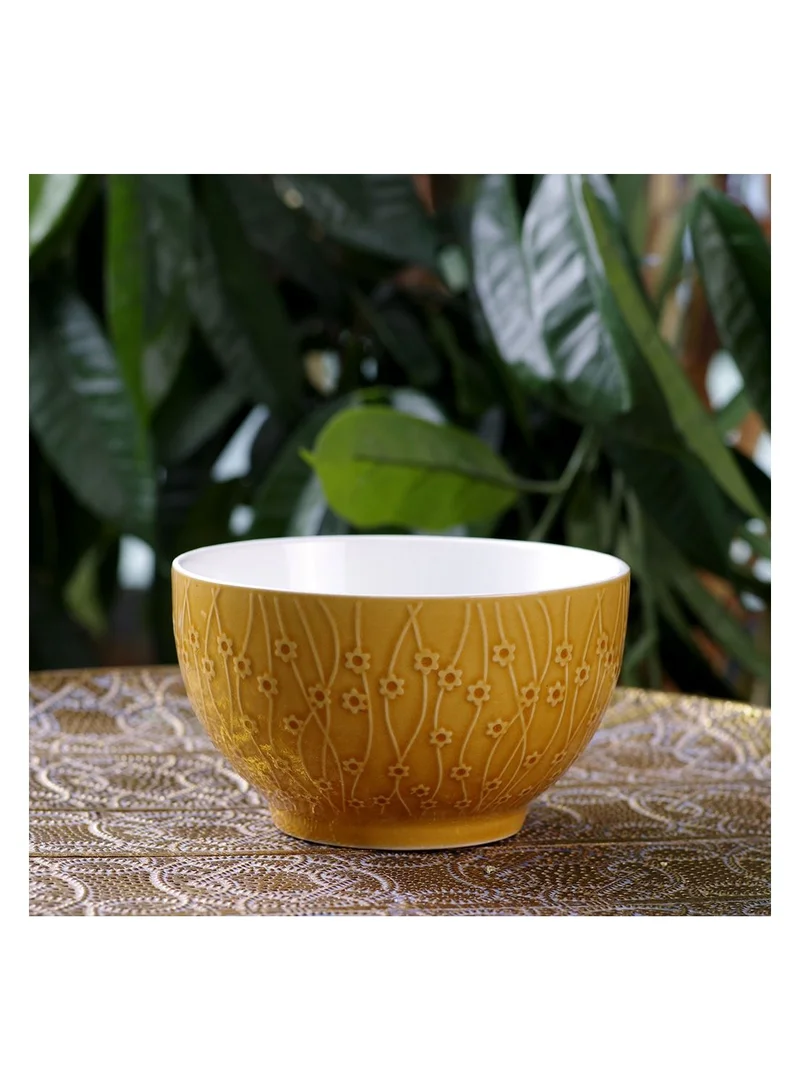 فيسمان Ceramic Bowl 14cm/640ml Yellow