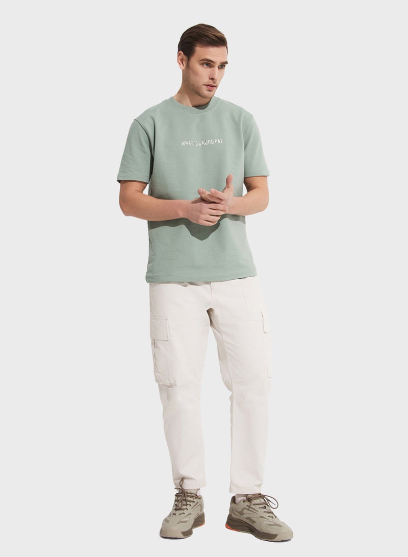 جون تيشيرت بياقة دائرية مطبوع - Image 5