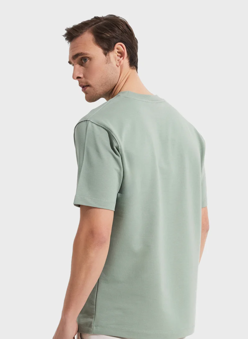 JUNE Printed Crew Neck T-Shirt