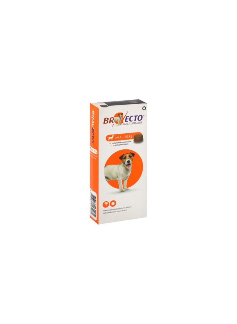 إم إس دي برافيكتو أقراص مضغية مضادة للقراد والبراغيث للكلاب الصغيرة (4.5–10 كجم) تحتوي على 250 مجم فلورالانير
