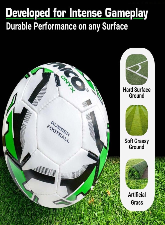 Synco Onyx Football | Rubber Hand Stitch | Match Ball for Professionals | Ideal for Matches in Hard Grounds | Size 5 - Image 5