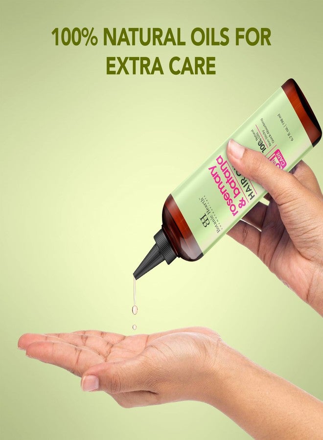 Botanic Hearth Rosemary & Batana Hair Oil with Biotin | 100% Natural Oils | Non-Sticky, Fast Absorbing | Promotes Hair Growth, Nourishment & Shine | 5-in-1 Hair Care | 6.7 fl oz Set of 2 - Hair Tonic - Image 4