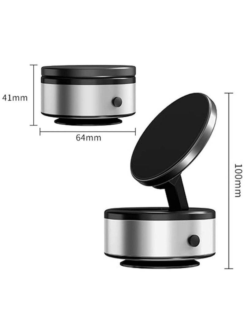 Anmi 360° Rotating Magnetic Car Phone Holder, Hands-Free Car Mount with Strong Magnet for Car, Screen, Tile (Silver) - Image 4