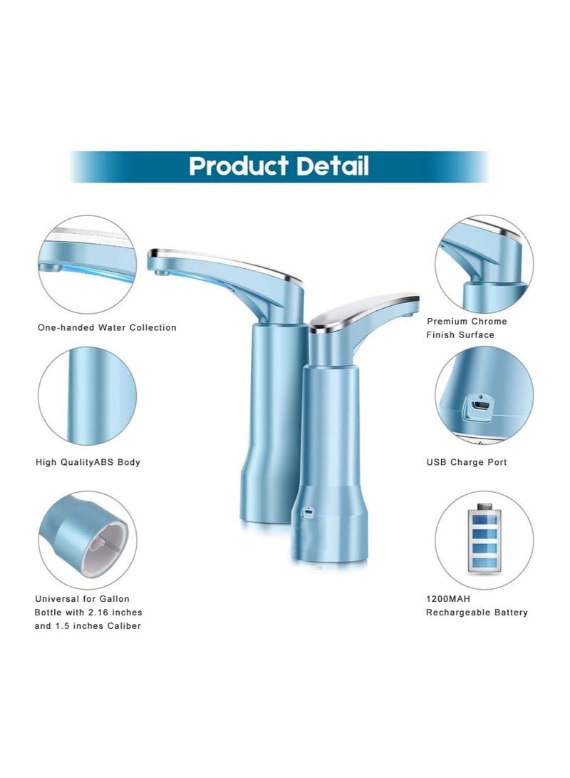Macon Water Fountain Pump, Water Bottle Pump, USB Rechargeable Portable Electric Water Pump for 3-5 Gallon Jug Automatic Portable Water Fountain for Office, Home, Camping, Kitchen, etc. - Image 3