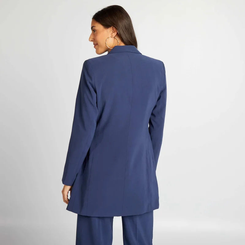 Kiabi Belted Tailored Jacket Blue