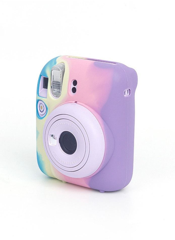 Generic - Camera Silicone Protective Case Portable High Elasticity Lightweight Fashionable Durable Cartoon Pattern Camera Protective Shell compatible with Fujifilm Instax Mini 12 Instant Camera - Image 1