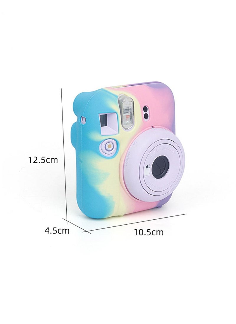 Generic - Camera Silicone Protective Case Portable High Elasticity Lightweight Fashionable Durable Cartoon Pattern Camera Protective Shell compatible with Fujifilm Instax Mini 12 Instant Camera - Image 1
