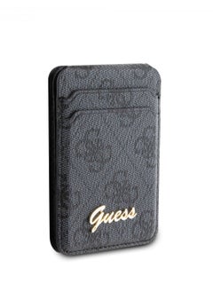 GUESS MagSafe Wallet Cardslot with Stand and 4G Classic Design / Secure Card Holder / High-Quality Phone Accessory - Black  - Image 3