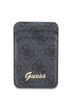 GUESS MagSafe Wallet Cardslot with Stand and 4G Classic Design / Secure Card Holder / High-Quality Phone Accessory - Black  - Image 4
