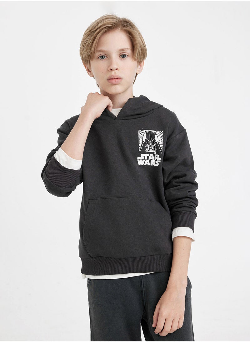DeFacto Star Wars Regular Fit Crew Neck Back Printed Sweatshirt  - Image 1