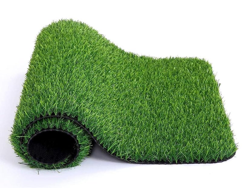 30mm Thick Grass Carpet Mat for Balcony & Outdoor Use | Realistic Green Turf Doormat for Lawn, Garden – 40x60 cm (Pack of 1)