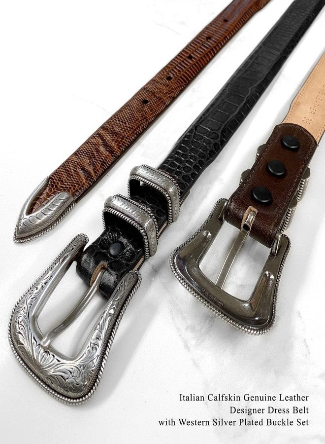 Belts.com S5535 Italian Calfskin Genuine Leather Dress Belt for Men 1-1/8"(30mm) taper down to 1"(25mm) wide (Smooth Black, 34) - Image 4