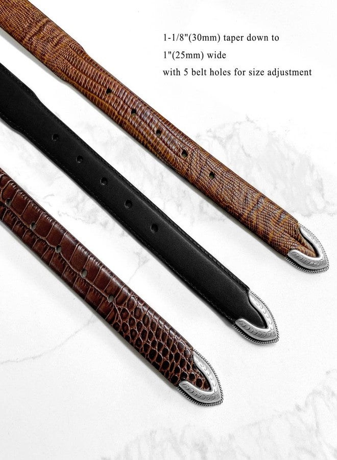Belts.com S5535 Italian Calfskin Genuine Leather Dress Belt for Men 1-1/8"(30mm) taper down to 1"(25mm) wide (Smooth Black, 34) - Image 5