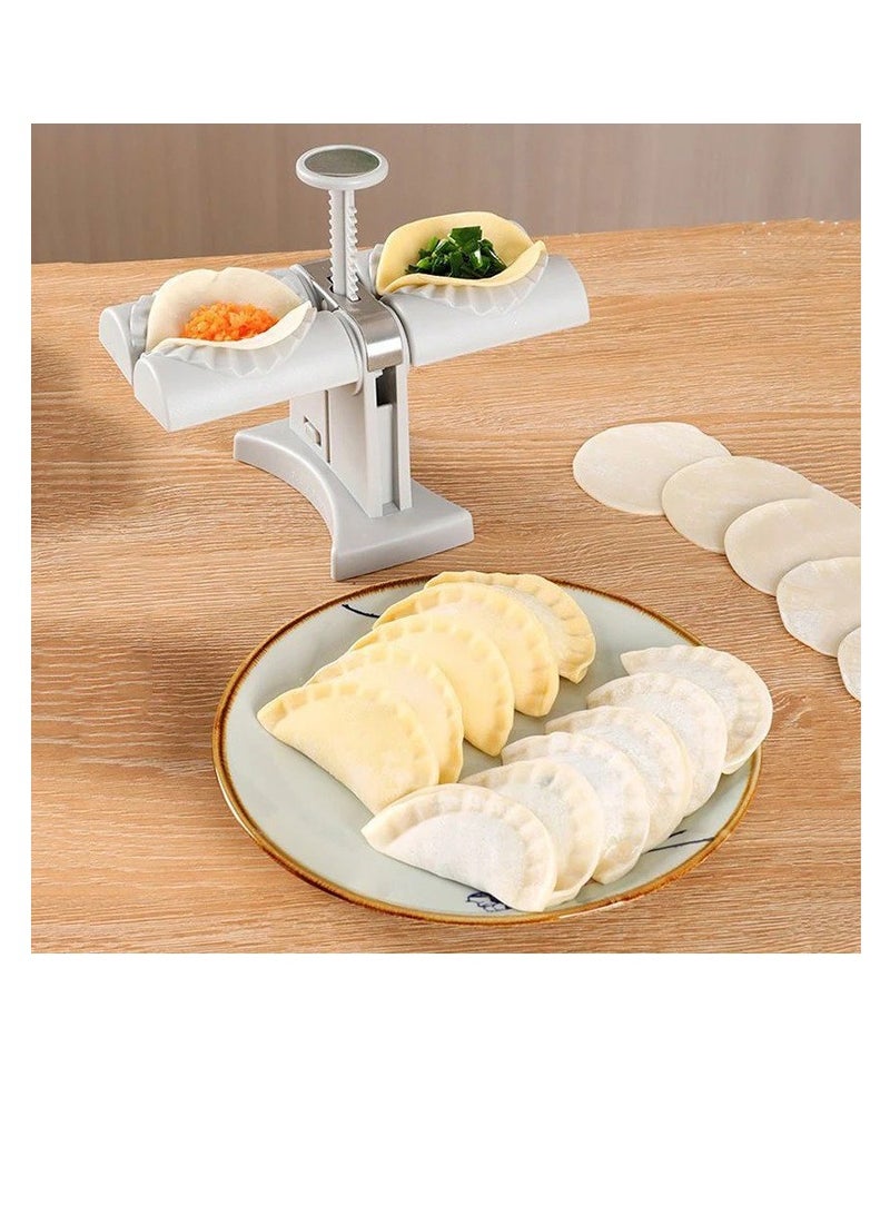 BAIG Dumpling Maker Machine Household Double Head Automatic Dumpling Mould Empanada Maker Press Pot sticker Hand Pie Maker Kitchen  - Image 1