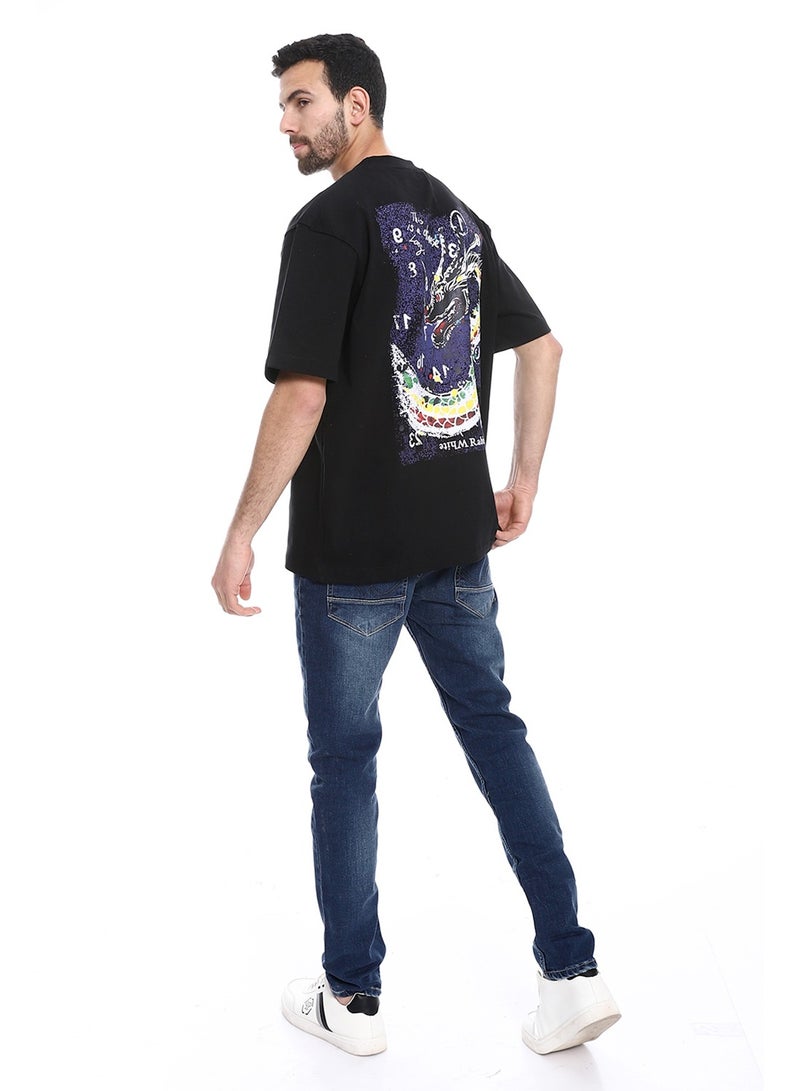 WHITE RABBIT Round Neck Printed Comfy T-Shirt  - Image 5