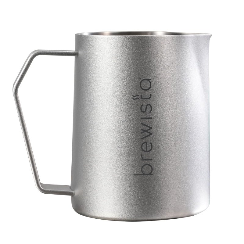 Brewista Precision Milk Frothing Pitcher Steaming Jug Coffee Espresso Machine Accessories for Barista Latte Art Cappuccino Stainless Steel Cup 16 oz480 ml Silver