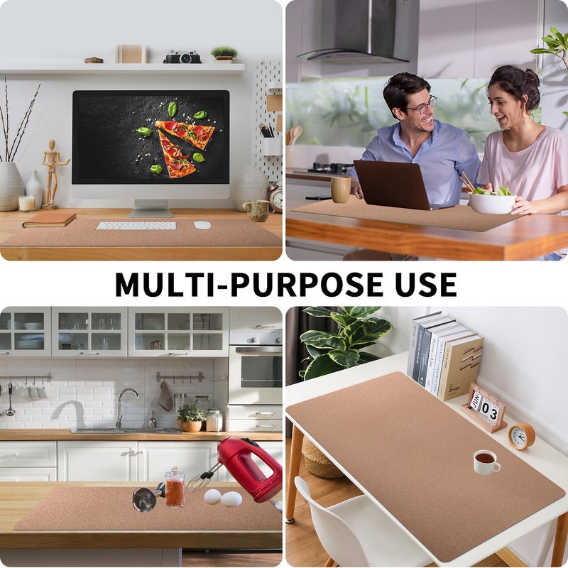 Bloss Gold Desk Mat 31.5x15.7 Inches, Desk Matt for Desktop, Waterproof Large Desk Pad, Computer Mat for Office/Home/Decor/Christmas Desk Mat - Image 3