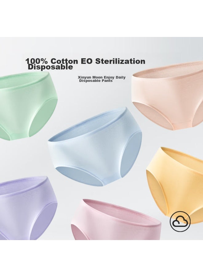 HINCLOUD Hincloud Disposable Pure Cotton Underwear For Women, Portable, Travel-friendly, No-wash, Daily Disposable Panties, Colorful, 30 Pieces, Size L  - Image 3