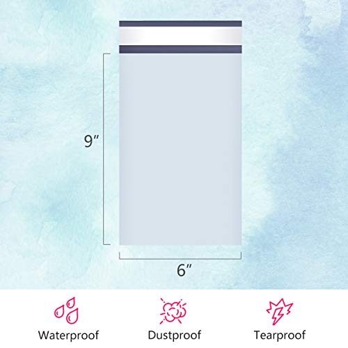 UCGOU Poly Mailers 6x9 Inch White 200 Pack Mini #1 Shipping Bags Strong Mailing Envelopes Thick Self Seal Adhesive Waterproof and Tear Proof Boutique Postal Small Business for Jewelry and More - Image 2