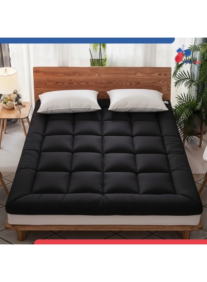 Monwem Black Mattress Topper 20 cm Height