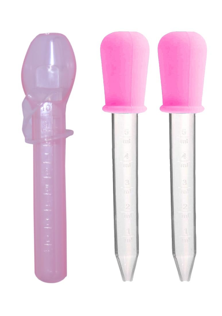 Alya The Cheeky Kidzz Baby Multi-Functional Smart Medicine Spoon Dropper With 2 Tube Medicine Dropper Set(Design 6) - Image 1