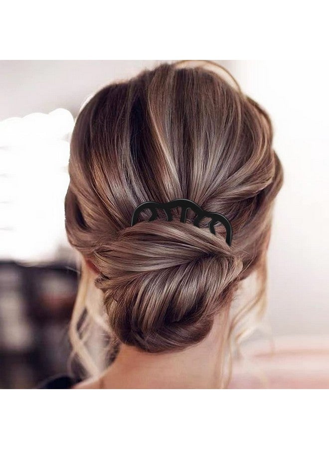 MIKIMIQI 6 Pcs Hair Side Combs For Women Accessories Hair Fork Clips For Updo Bun U Shape Hair Combs French Twist Tool Teeth Hair Pin Stick For Women Girls Vintage Hair Styling Accessories - Image 5