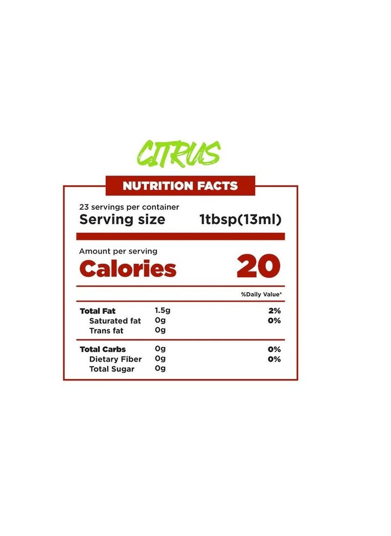 mrs Taste - Mrs Taste Citrus Salad Dressing, Zero Calories, Zero Sugar,Condiments and Sauces 10 oz, Citrus - Image 1