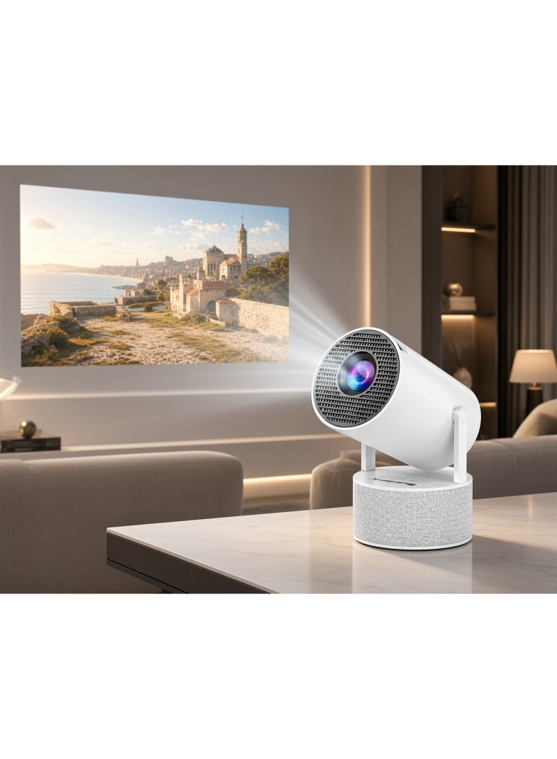 Smartbarry HT88 Pro Smart Projector 4K Supported, 130 ANSI Lumens, 2.69 Inch LCD Display, 5G WiFi, 180° Rotatable Design, Portable Home Theater Projector with Built-In Speaker for Movies, Gaming & Entertainment - Image 3