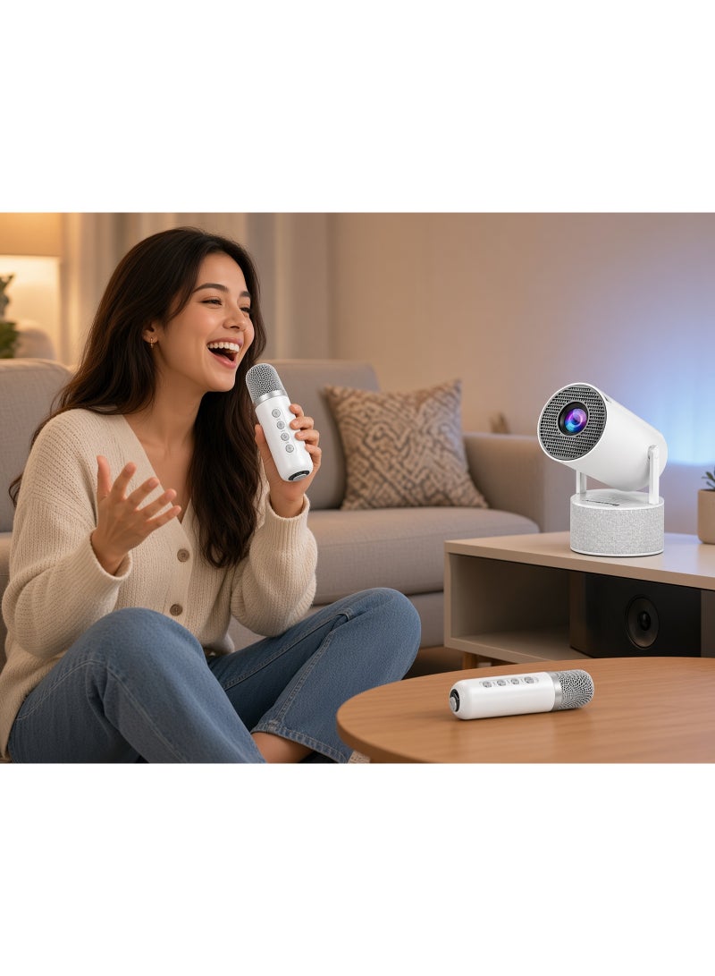 Smartbarry HT88 Pro Smart Projector 4K Supported, 130 ANSI Lumens, 2.69 Inch LCD Display, 5G WiFi, 180° Rotatable Design, Portable Home Theater Projector with Built-In Speaker for Movies, Gaming & Entertainment - Image 5