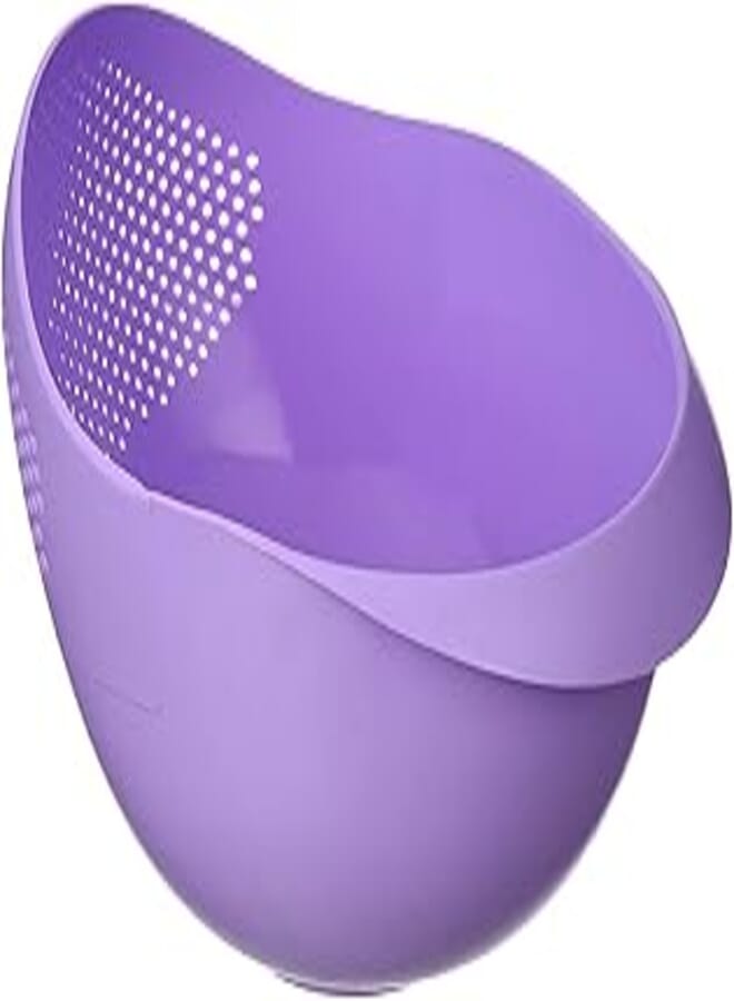 Image P117 Oval-Shaped Rice Strainer - Purple